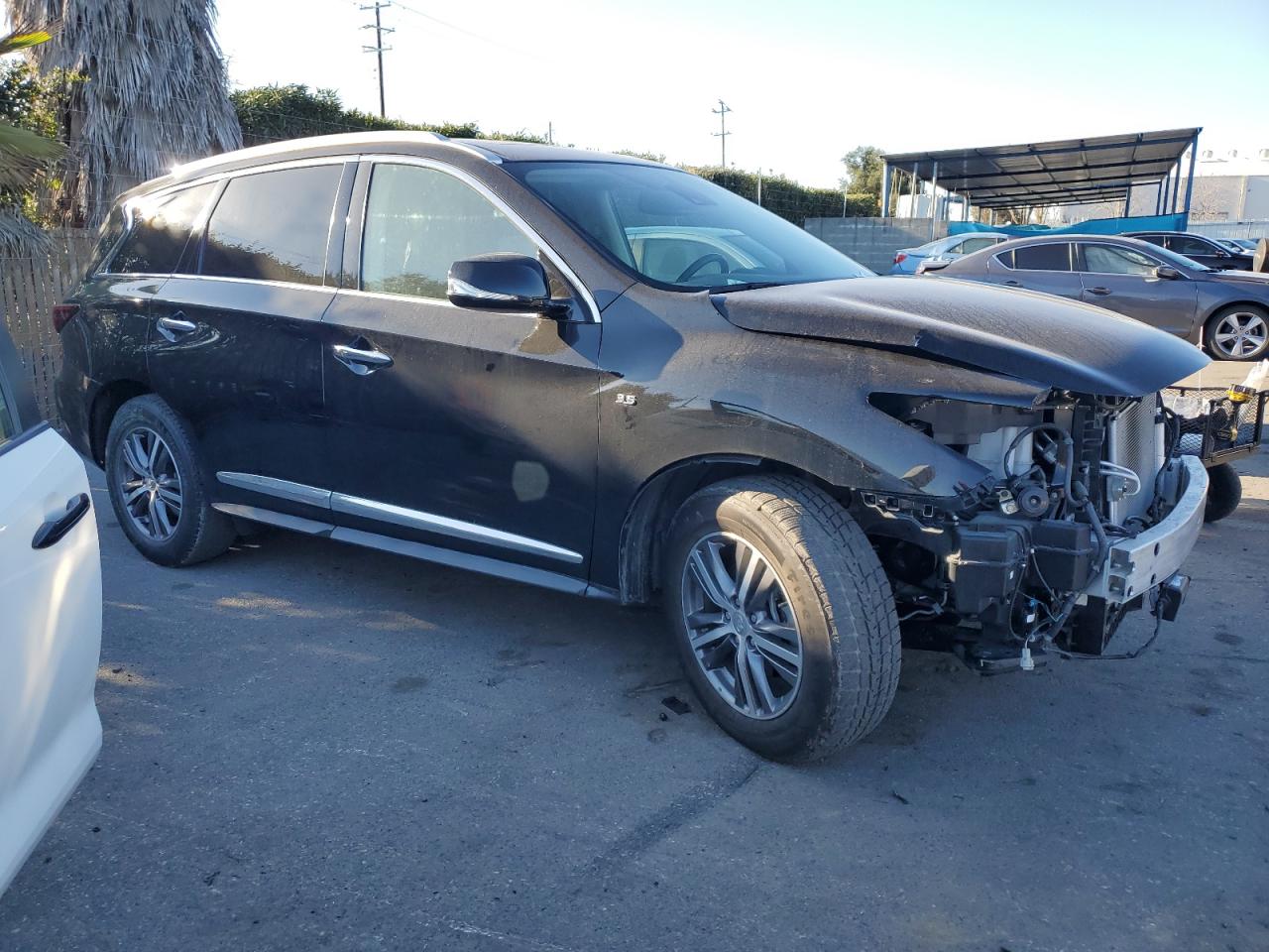 2020 Infiniti QX60 VIN 5N1DL0MN9LC510053 Copart auction photo, front end damage thumbnail 4