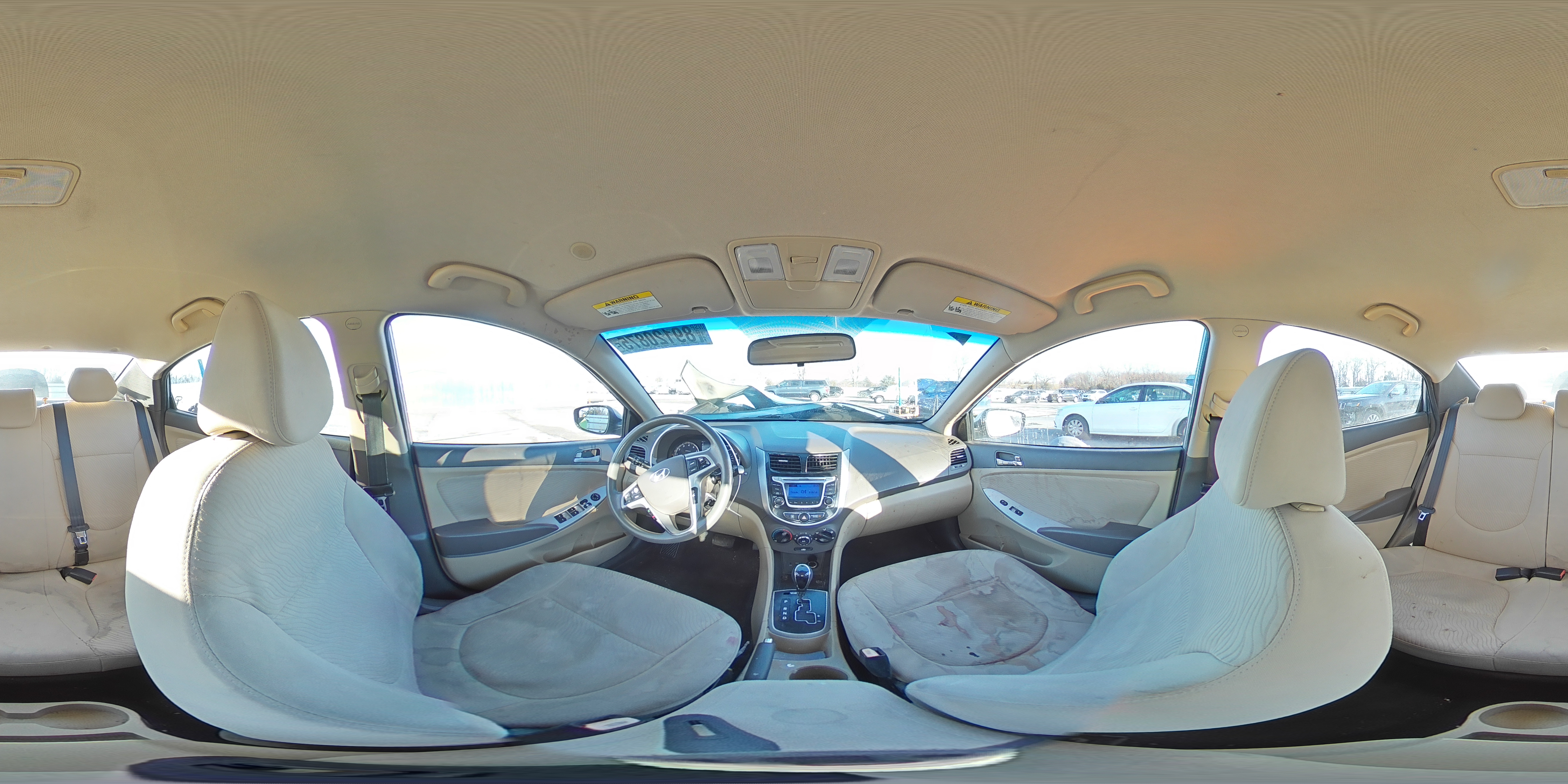 2014 Hyundai Accent VIN KMHCU4AE8EU618620 Copart auction photo, front end damage thumbnail 13