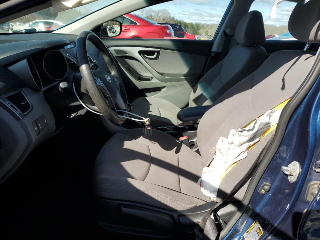 2015 Hyundai Elantra VIN KMHDH4AE7FU446879 Copart auction photo, side damage thumbnail 7