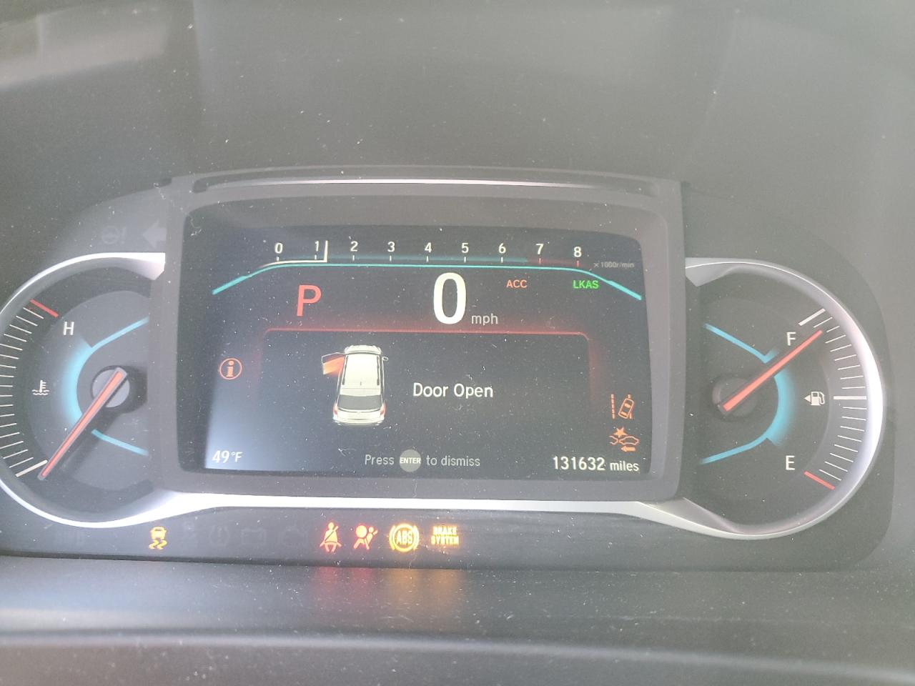 2020 Honda Pilot VIN 5FNYF6H75LB006596 Copart auction photo, side / front end damage thumbnail 9