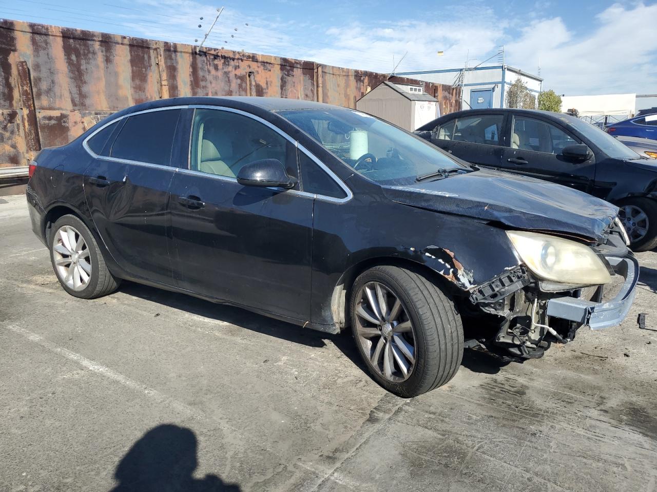 2016 Buick Verano VIN 1G4PR5SK3G4147699 Copart auction photo, front end / side damage thumbnail 4
