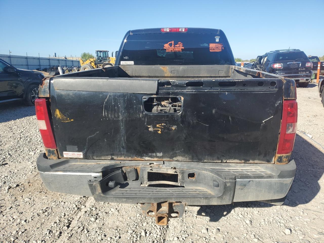 2011 Chevrolet Silverado VIN 1GC2KXC8XBZ227840 Copart auction photo, top/roof / rear end damage thumbnail 6