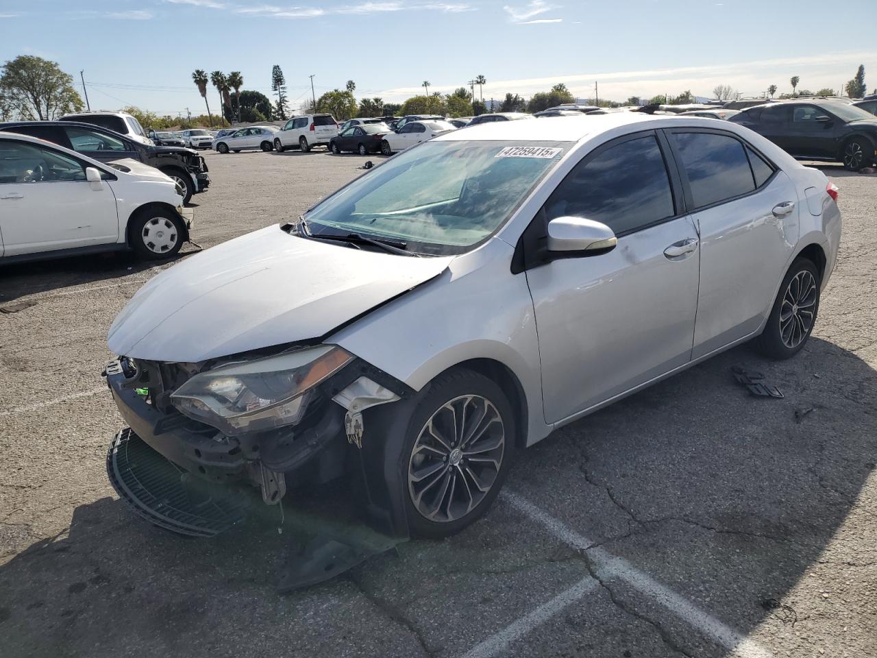 2015 Toyota Corolla VIN 5YFBURHEXFP322242