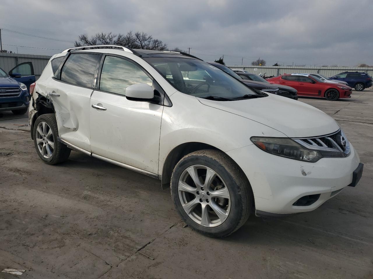 2014 Nissan Murano VIN JN8AZ1MU6EW419170 Copart auction photo, side / hail damage thumbnail 4