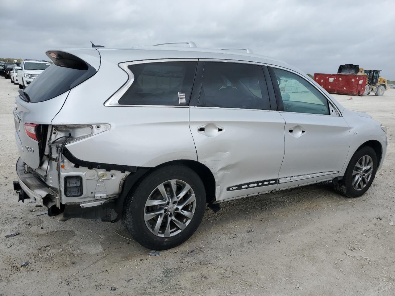 2014 Infiniti QX60 VIN 5N1AL0MM4EC528389 Copart auction photo, rear end / side damage thumbnail 3