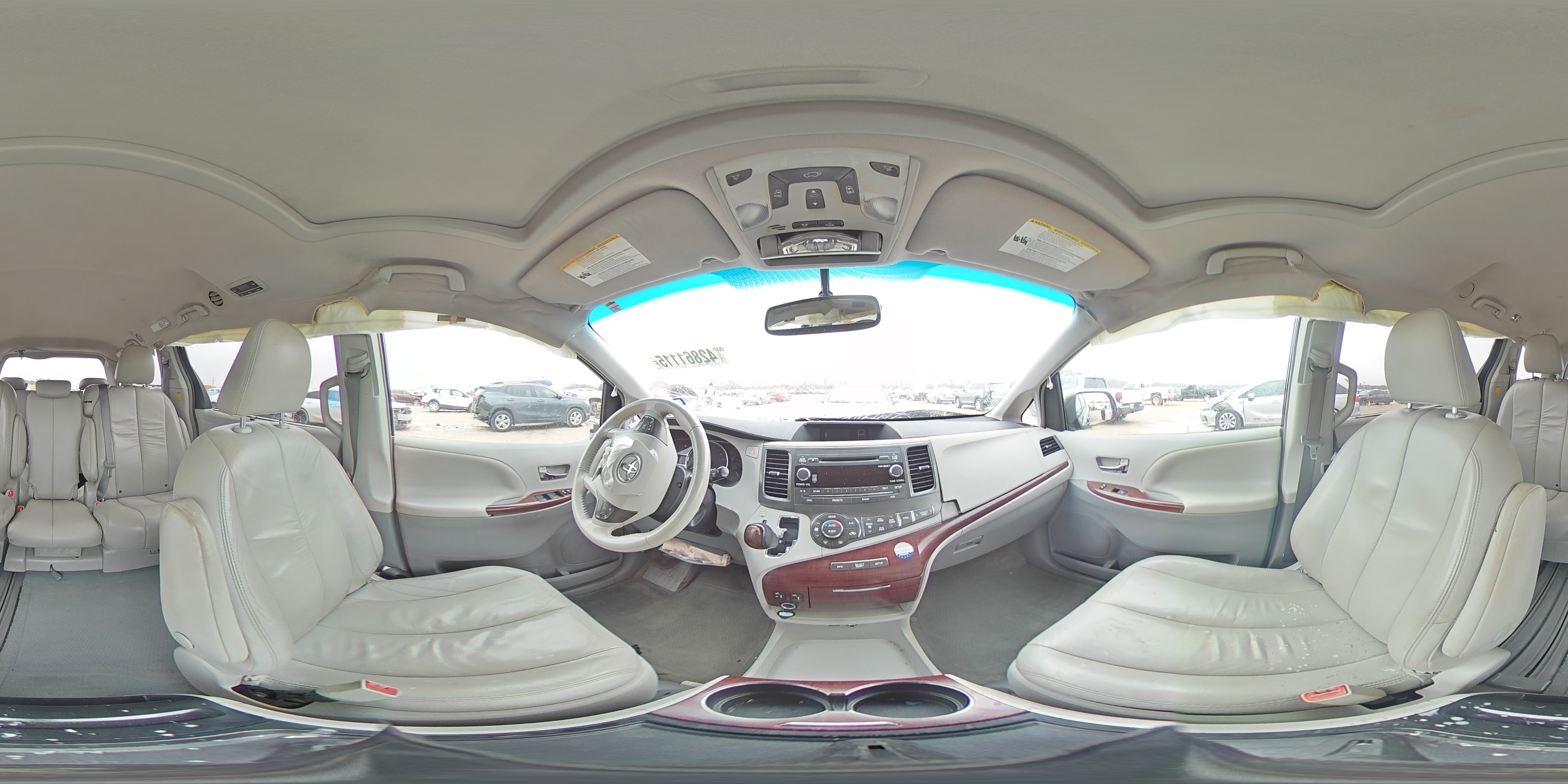 2012 Toyota Sienna VIN 5TDYK3DC5CS197316 Copart auction photo, front end / side damage thumbnail 14