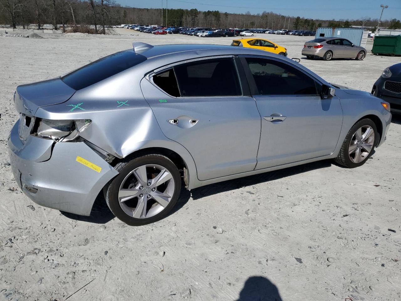 2015 Acura ILX VIN 19VDE1F34FE001283 Copart auction photo, rear end / side damage thumbnail 3