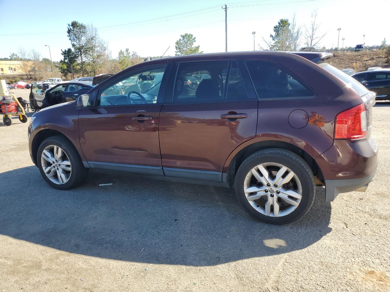 2012 Ford Edge VIN 2FMDK3JC0CBA91064 Copart auction photo, side damage thumbnail 2