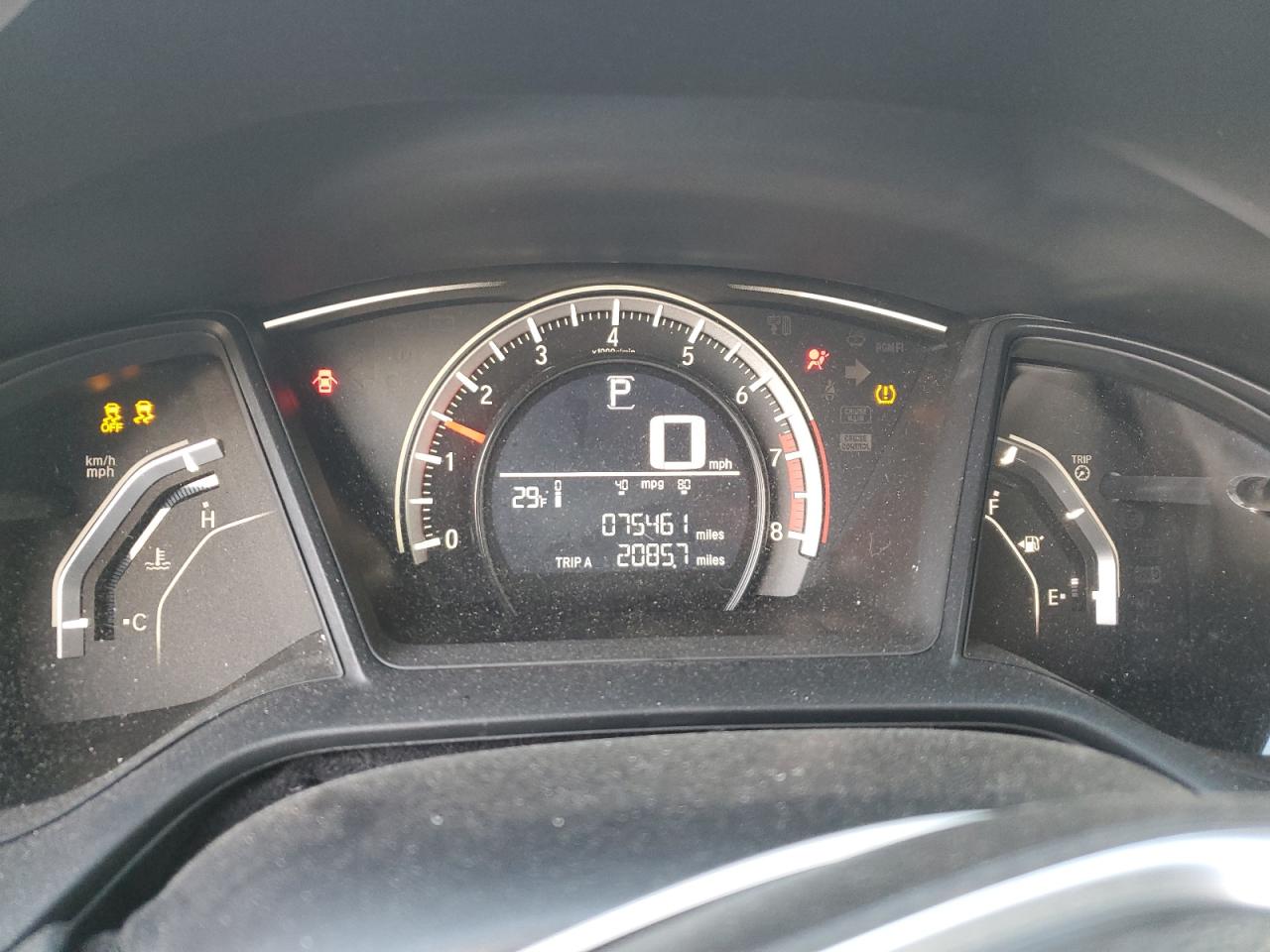 2016 Honda Civic VIN 2HGFC4B08GH305792 Copart auction photo, undercarriage damage thumbnail 9