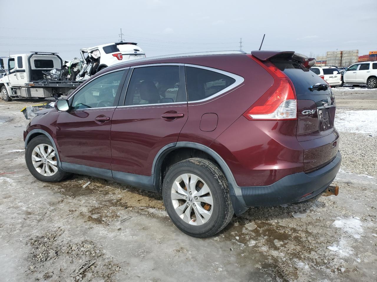 2013 Honda CR-V VIN 5J6RM4H72DL026294 Copart auction photo, front end / side damage thumbnail 2