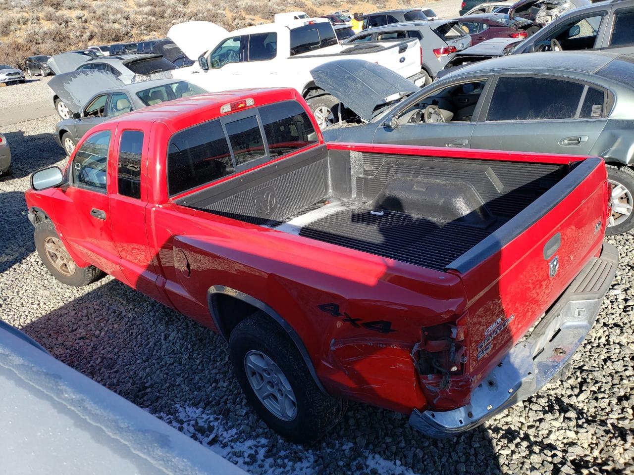 2005 Dodge Dakota VIN 1D7HW42N25S155488 Copart auction photo, all over damage thumbnail 2