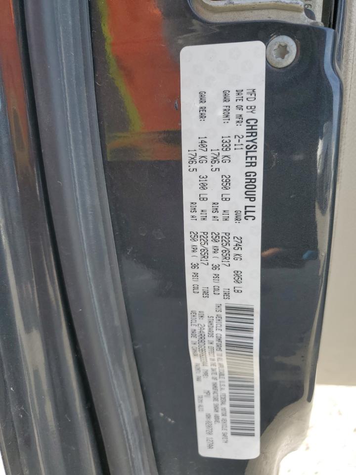 2011 Chrysler Town & Country VIN 2A4RR8DG9BR633344 Copart auction photo, all over / minor dent/scratches damage thumbnail 15