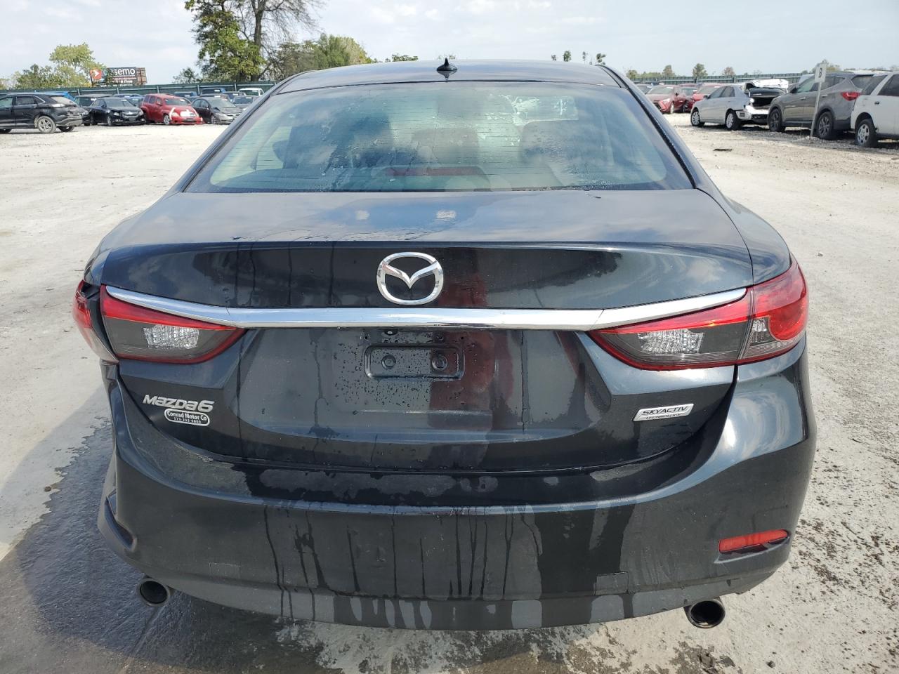 2015 Mazda 6 VIN JM1GJ1T66F1163269 Copart auction photo, rear end damage thumbnail 6