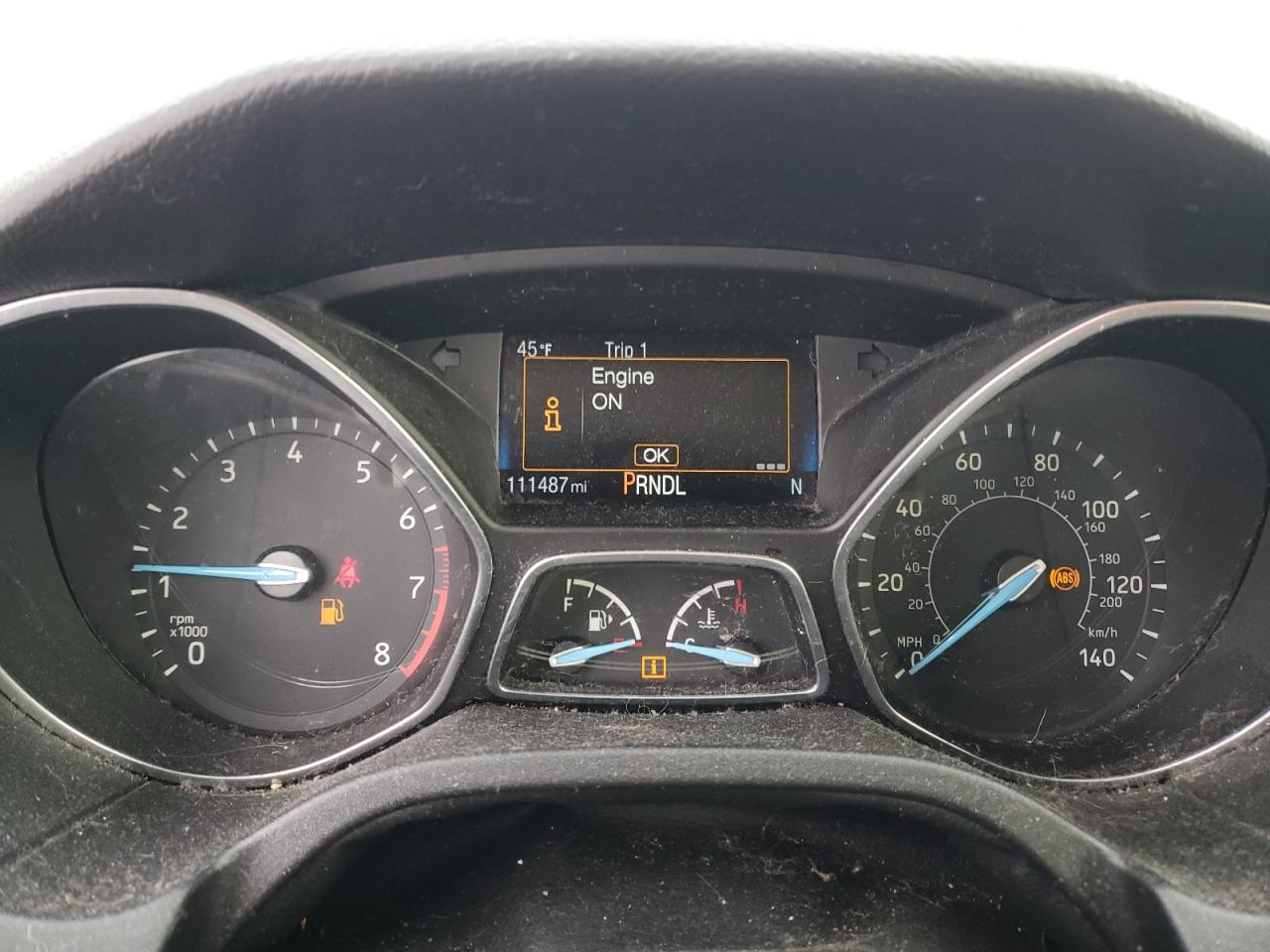 2015 Ford Focus VIN 1FADP3F2XFL217110 Copart auction photo, rear end / front end damage thumbnail 9