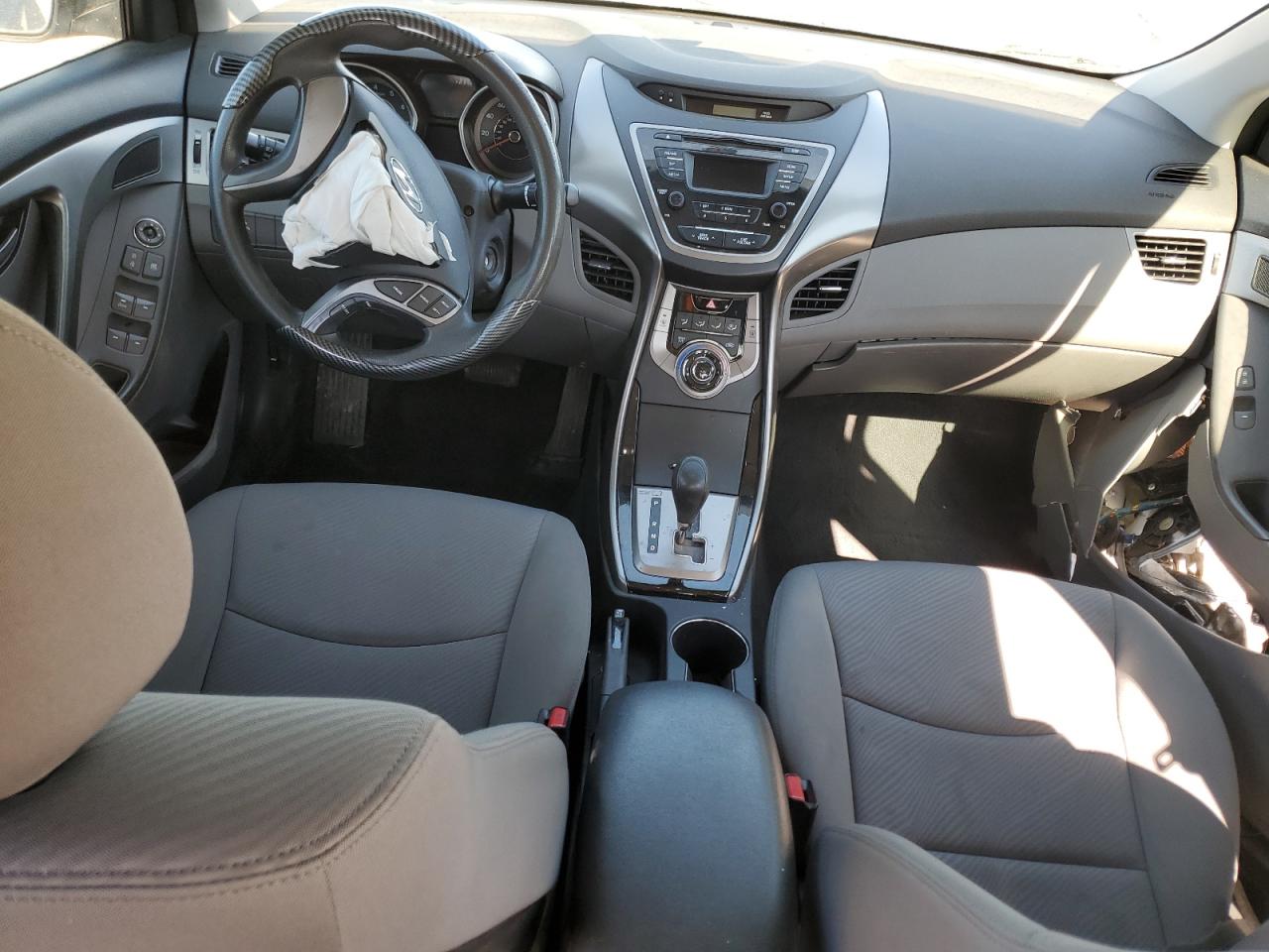 2013 Hyundai Elantra VIN KMHDH4AE6DU727701 Copart auction photo, front end / hail damage thumbnail 8