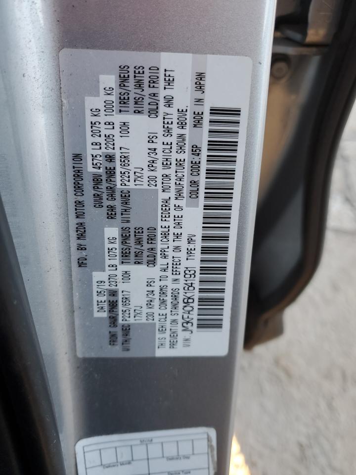 2019 Mazda CX-5 VIN JM3KFACM6K1641931 Copart auction photo, front end damage thumbnail 12