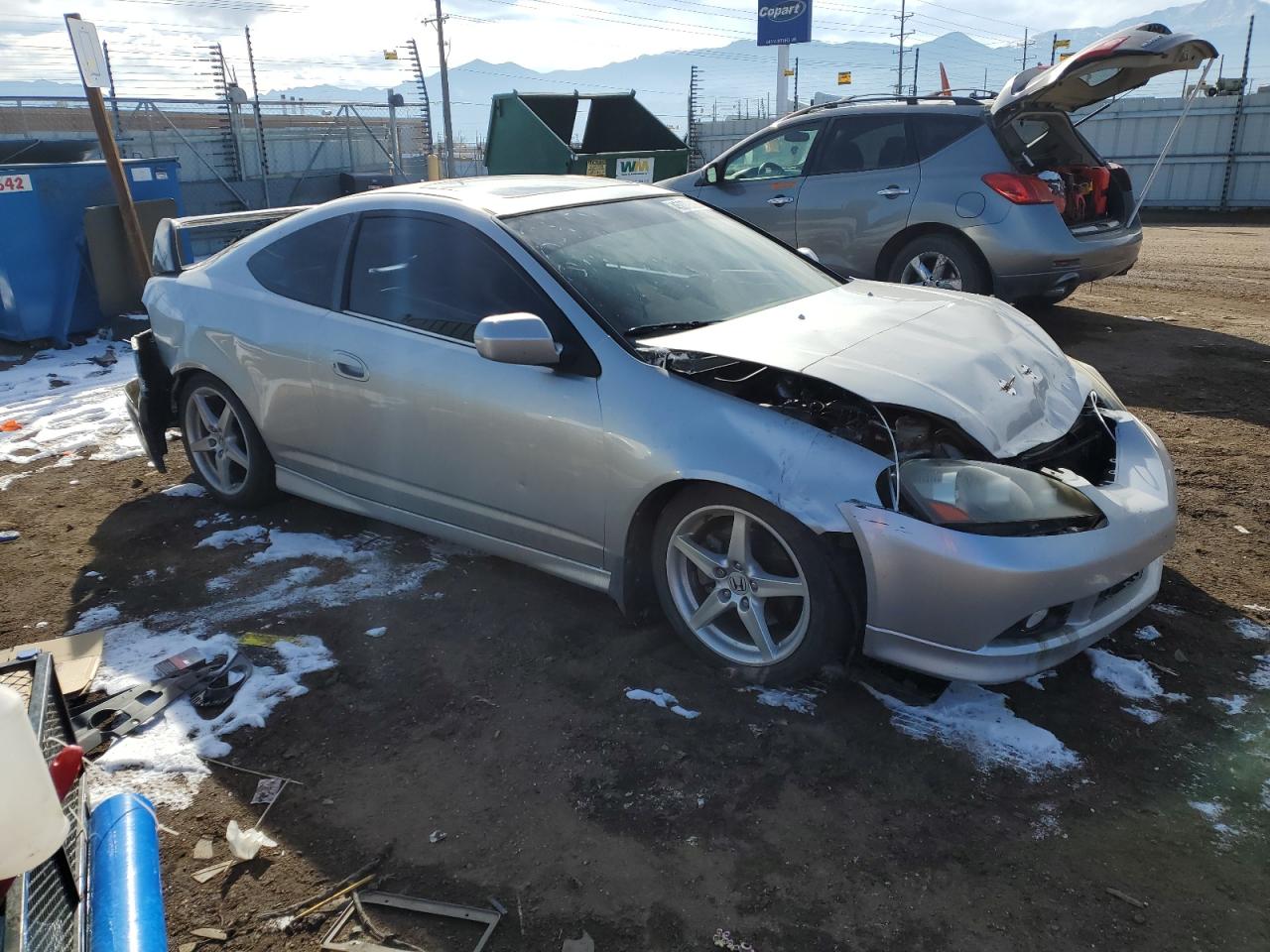 2005 Acura RSX VIN JH4DC53045S016438 Copart auction photo, front end / rear end damage thumbnail 4