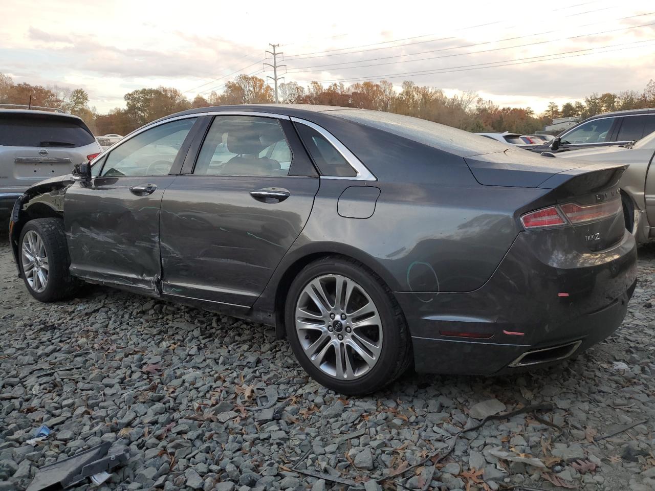 2015 Lincoln MKZ VIN 3LN6L2J9XFR608154 Copart auction photo, all over damage thumbnail 2