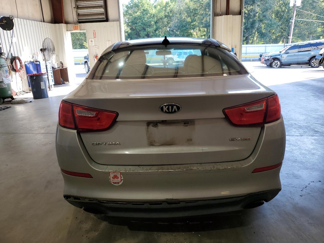 2014 KIA Optima VIN 5XXGN4A77EG329660 Copart auction photo, undercarriage / minor dent/scratches damage thumbnail 6