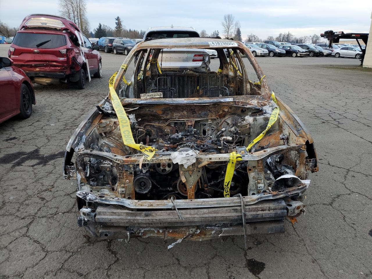 2003 Subaru Forester VIN JF1SG63683G766793 Copart auction photo, burn damage thumbnail 5