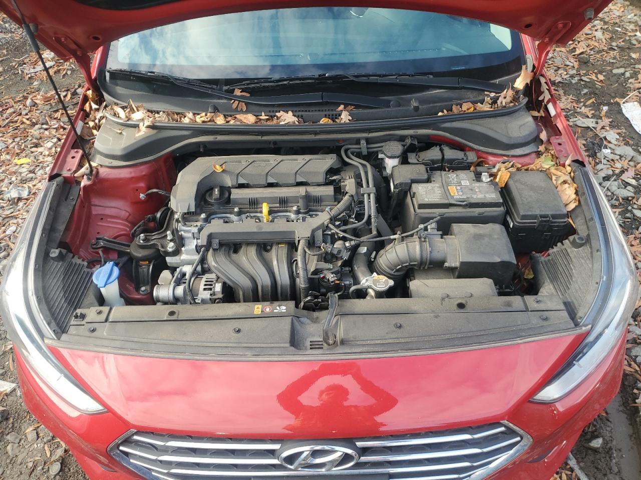 2022 Hyundai Accent VIN 3KPC24A62NE160865 Copart auction photo, side / rear end damage thumbnail 12