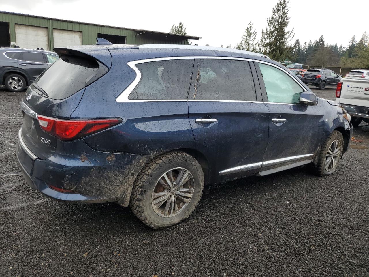 2016 Infiniti QX60 VIN 5N1AL0MM7GC505806 Copart auction photo, all over damage thumbnail 3