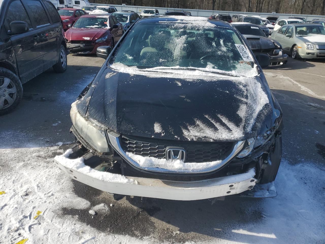 2015 Honda Civic VIN 19XFB2E59FE025421 Copart auction photo, front end damage thumbnail 5