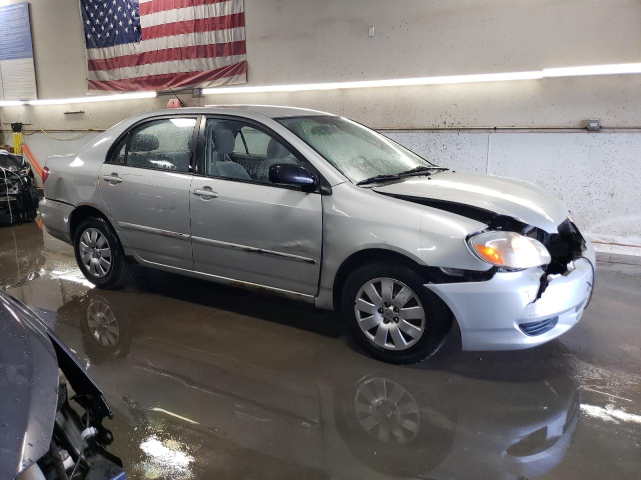2003 Toyota Corolla VIN 1NXBR38E13Z133634 Copart auction photo, front end / rear end damage thumbnail 4