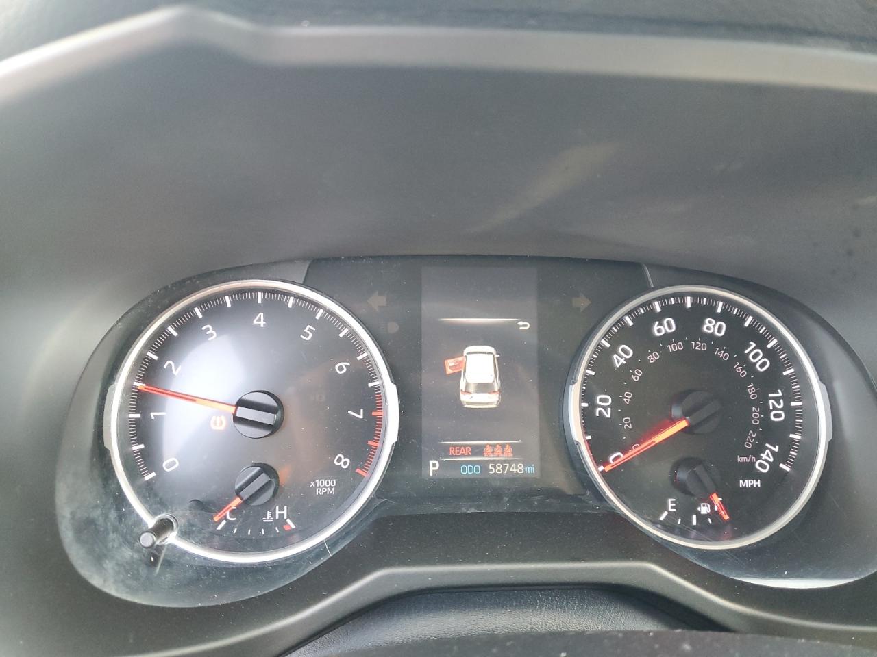 2019 Toyota RAV 4 VIN 2T3F1RFV9KW020695 Copart auction photo, side / rear end damage thumbnail 9