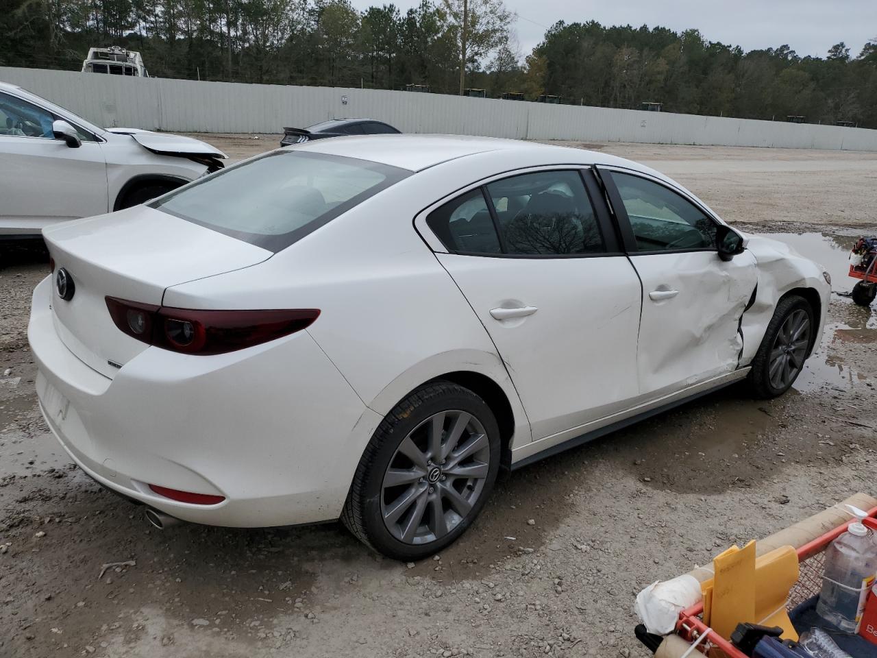 2023 Mazda 3 VIN 3MZBPACM2PM370458 Copart auction photo, side / front end damage thumbnail 3