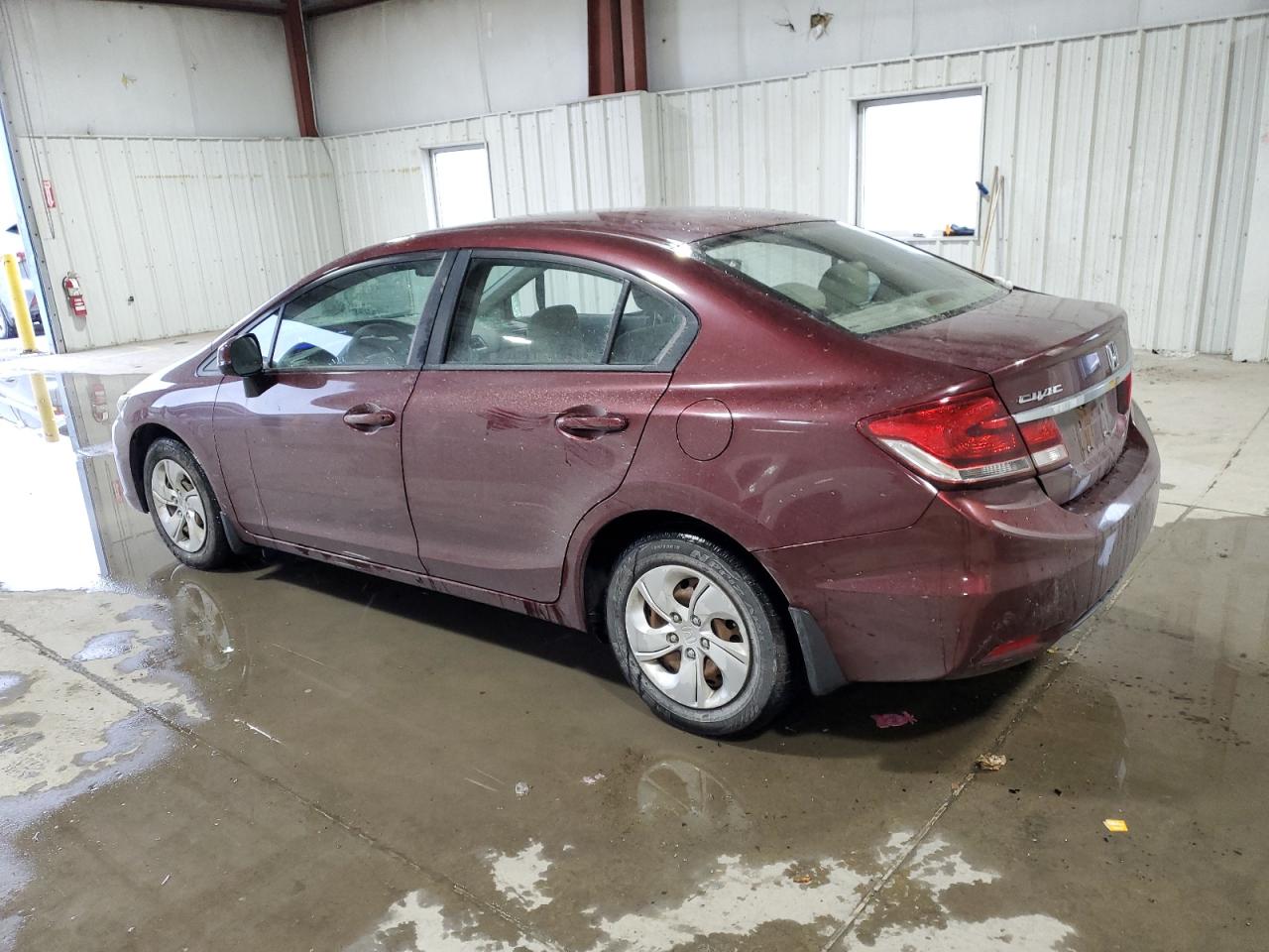 2013 Honda Civic VIN 2HGFB2F55DH528025 Copart auction photo, side damage thumbnail 2