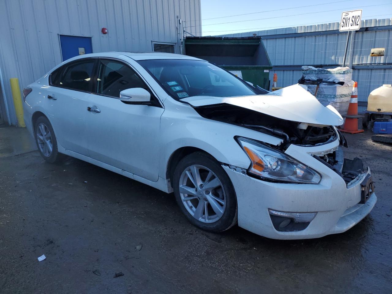 2014 Nissan Altima VIN 1N4AL3AP6EC151428 Copart auction photo, front end / side damage thumbnail 4