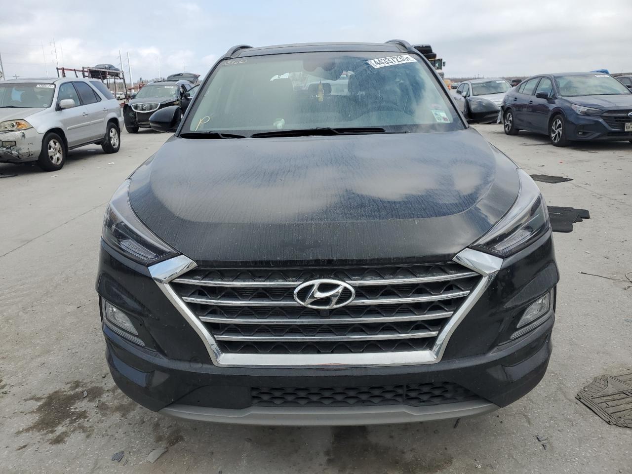 2021 Hyundai Tucson VIN KM8J33AL7MU390000 Copart auction photo, rear end damage thumbnail 5