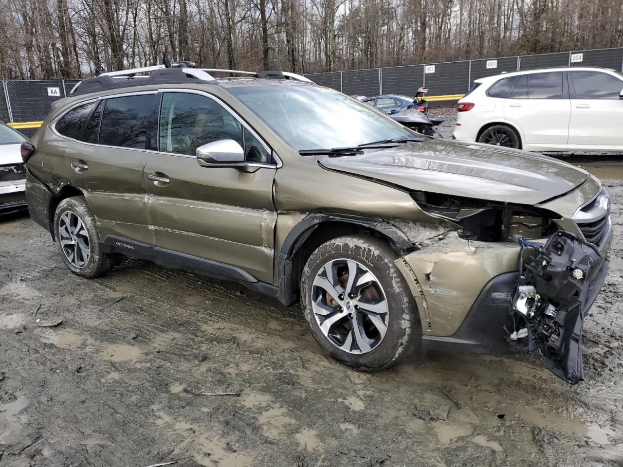 2021 Subaru Outback VIN 4S4BTGPD4M3171142 Copart auction photo, all over / undercarriage damage thumbnail 4
