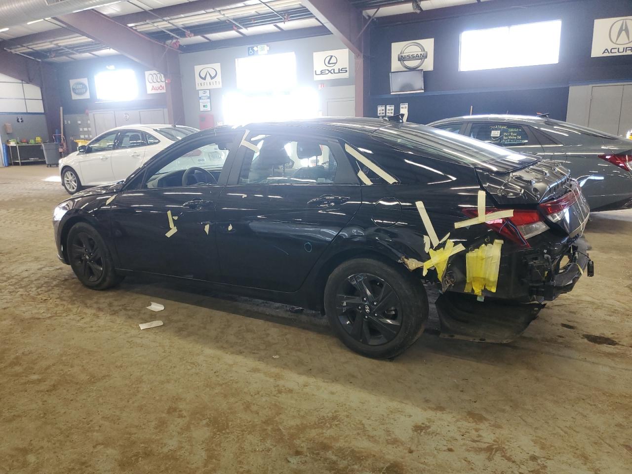 2023 Hyundai Elantra VIN 5NPLM4AG4PH095759 Copart auction photo, rear end / minor dent/scratches damage thumbnail 2
