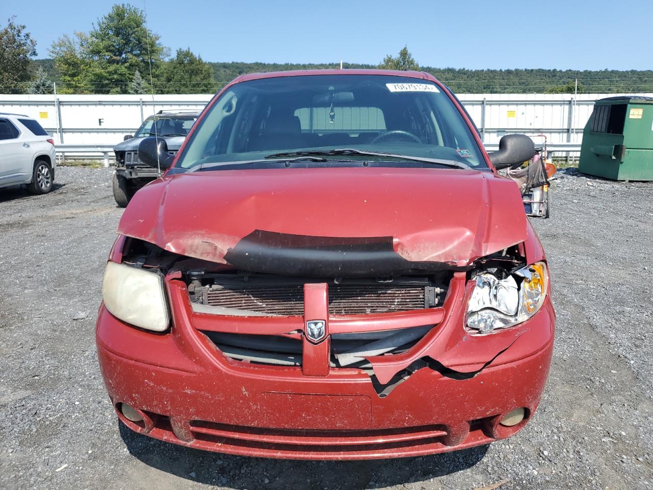 2007 Dodge Caravan VIN 2D4GP44L67R277163 Copart auction photo, frame damage / front end damage thumbnail 5