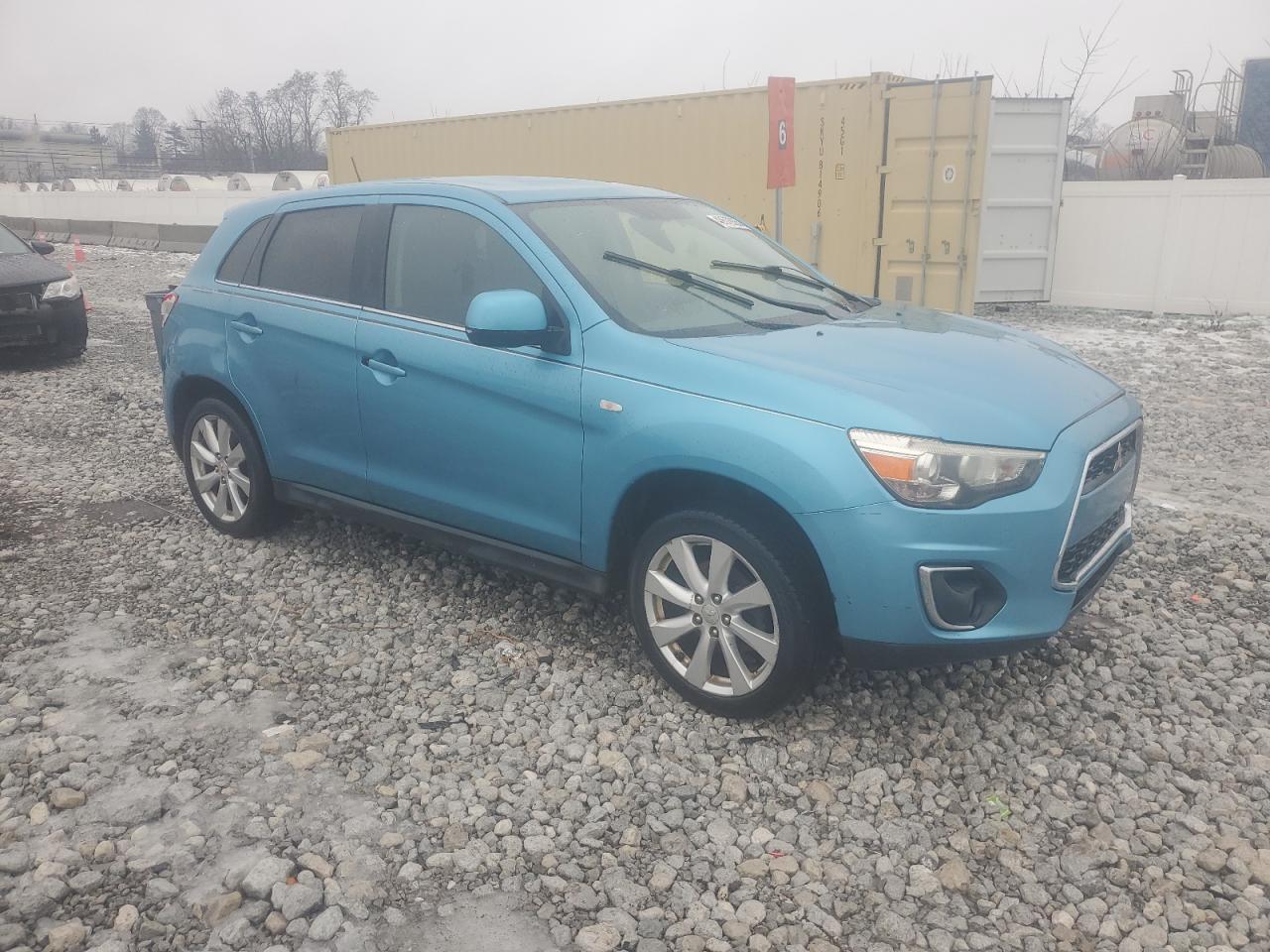2014 Mitsubishi Outlander VIN 4A4AR4AU2EE007540 Copart auction photo, front end / side damage thumbnail 4