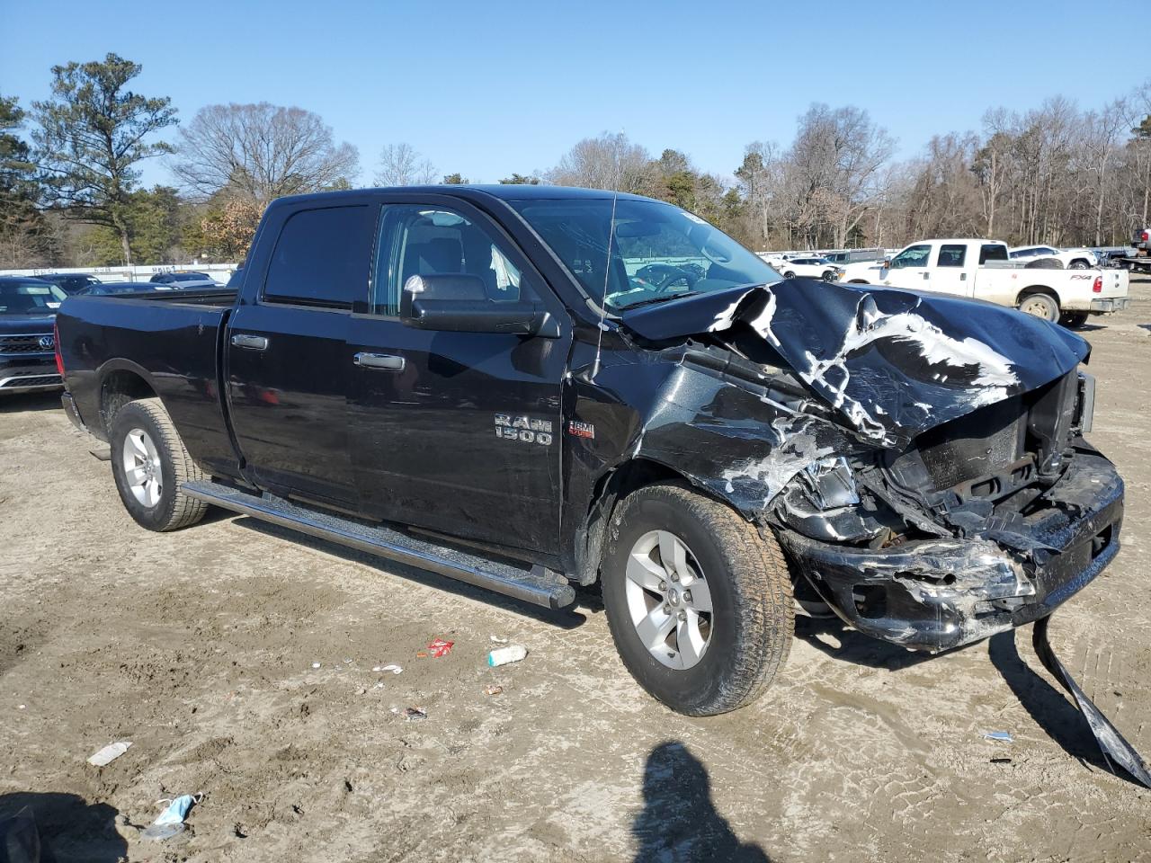 2015 RAM 1500 VIN 1C6RR7ST4FS652279 Copart auction photo, front end damage thumbnail 4