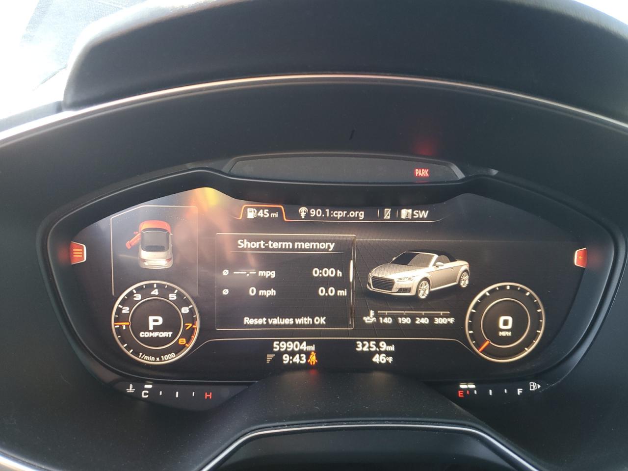 2017 Audi TT VIN TRUT5CFV9H1002294 Copart auction photo, rear end damage thumbnail 9