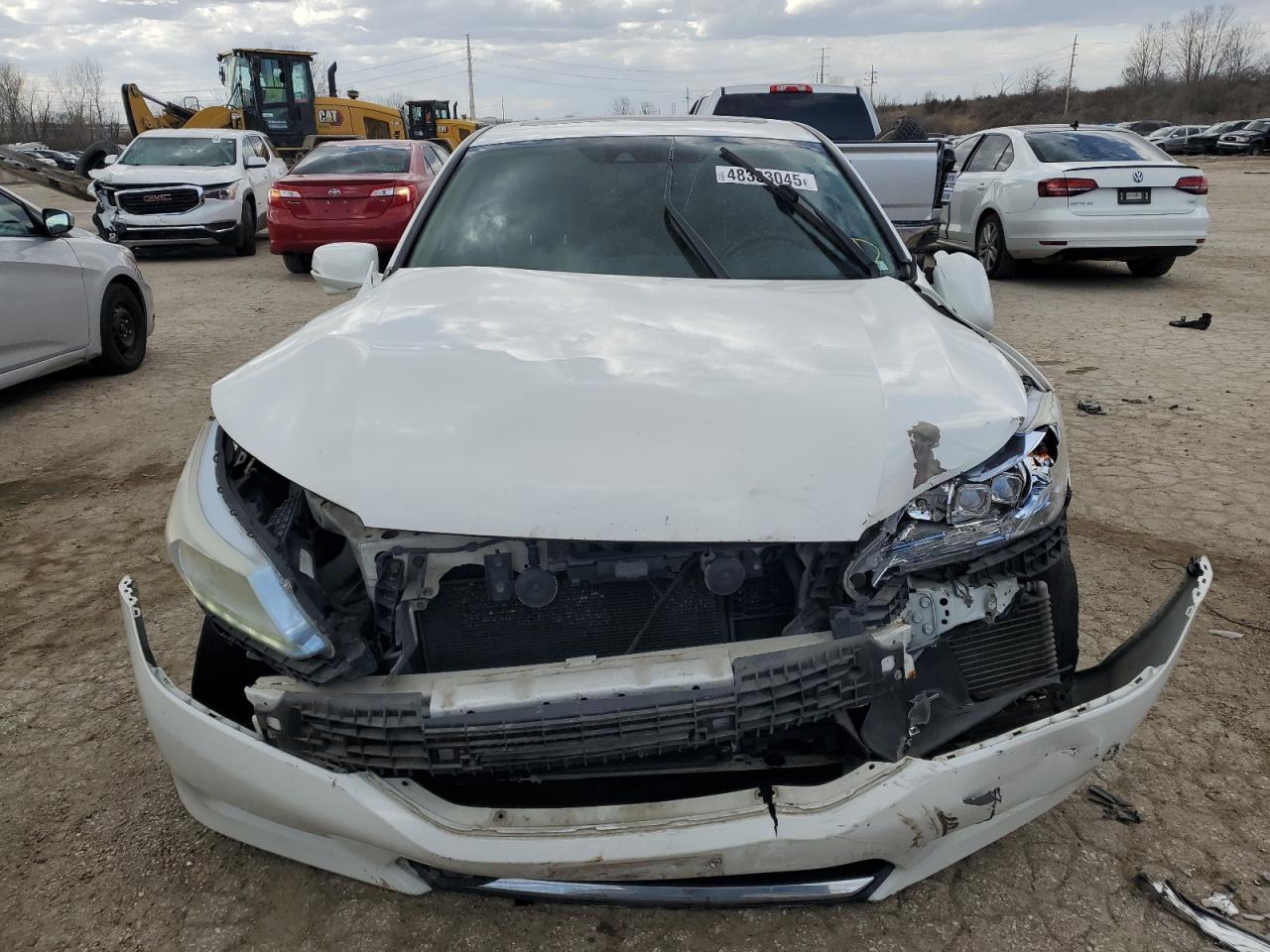 2014 Honda Accord VIN 1HGCR6F73EA010454 Copart auction photo, front end / side damage thumbnail 5