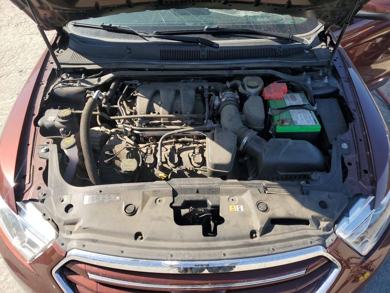 2016 Ford Taurus VIN 1FAHP2E82GG103873 Copart auction photo, top/roof damage thumbnail 11