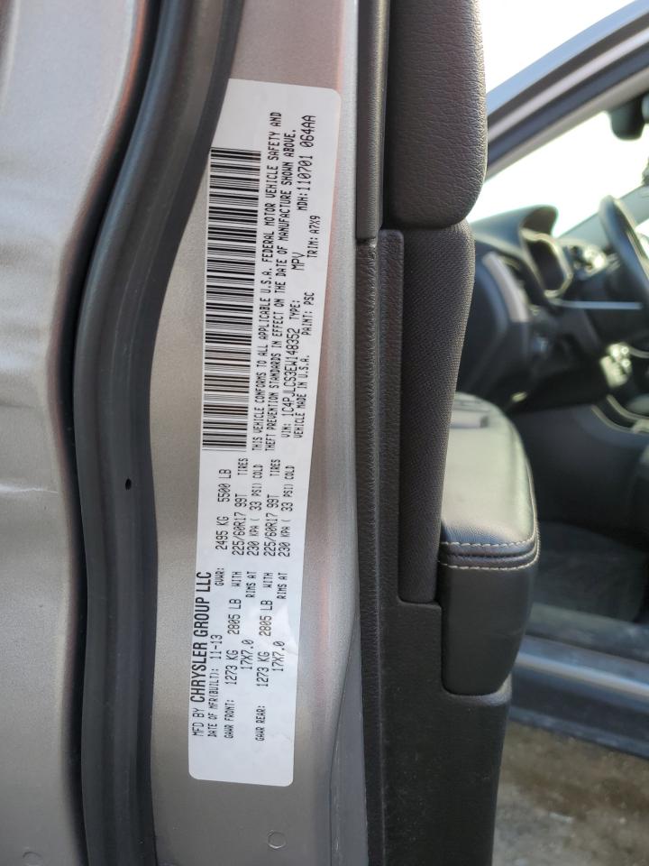 2014 Jeep Grand Cherokee VIN 1C4PJLCS3EW148352 Copart auction photo, front end damage thumbnail 14