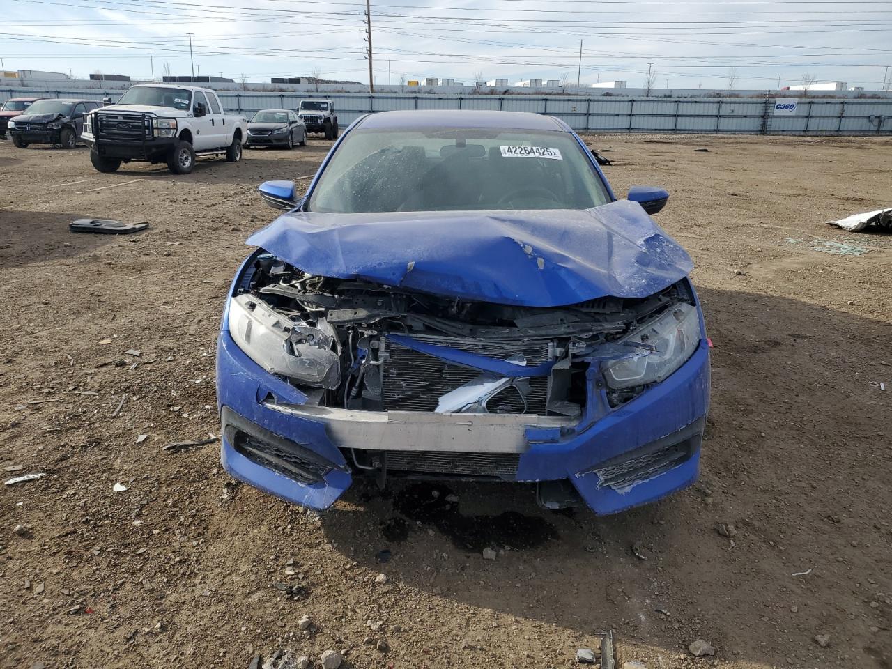 2018 Honda Civic VIN 19XFC2F52JE007573 Copart auction photo, front end damage thumbnail 5