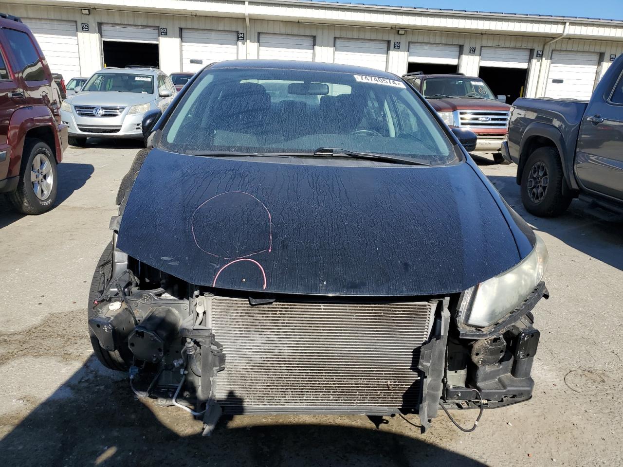 2015 Honda Civic VIN 19XFB2F53FE059921 Copart auction photo, front end damage thumbnail 5