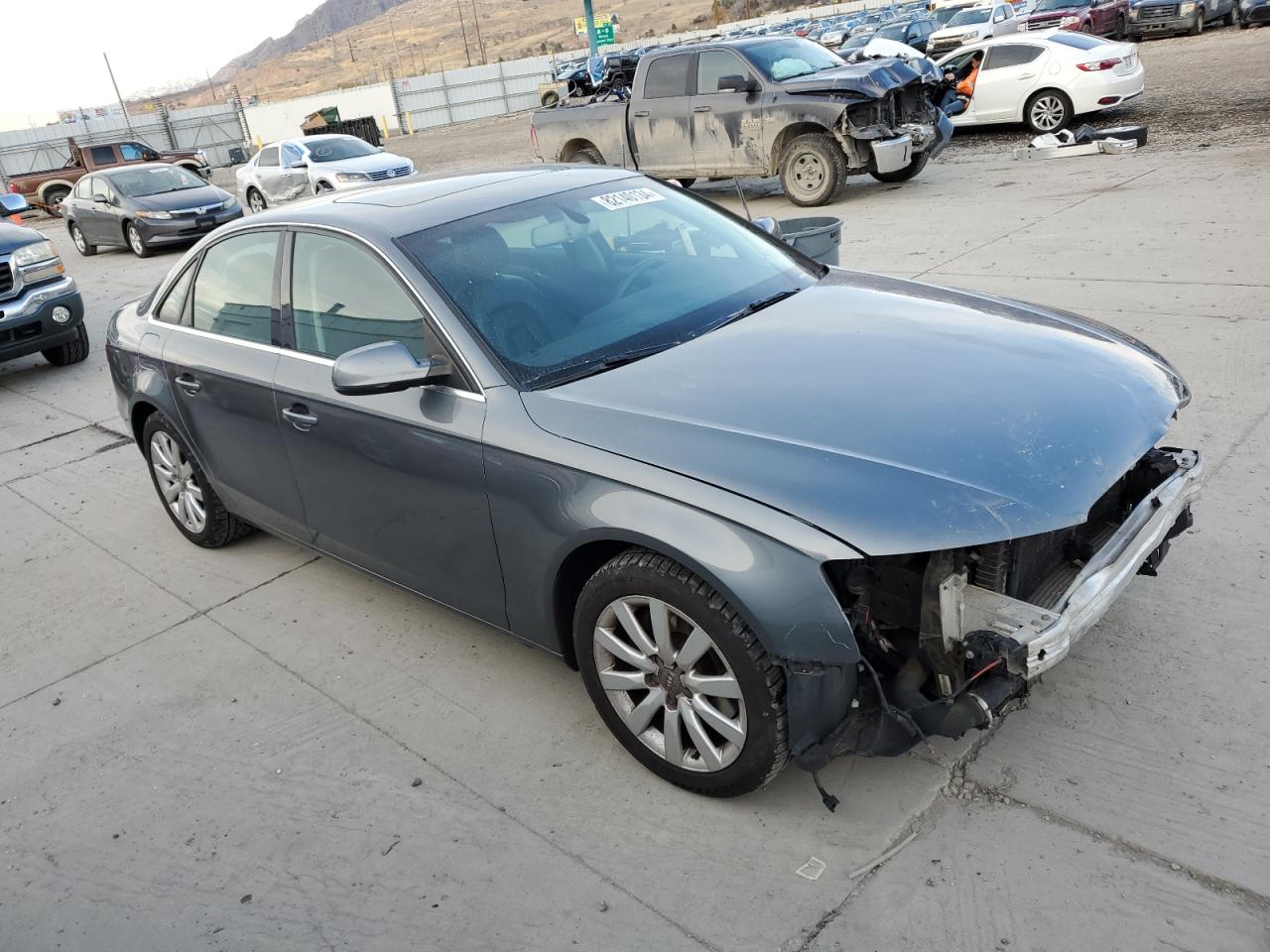 2013 Audi A4 VIN WAUBFAFL9DN006870 Copart auction photo, front end / mechanical damage thumbnail 4