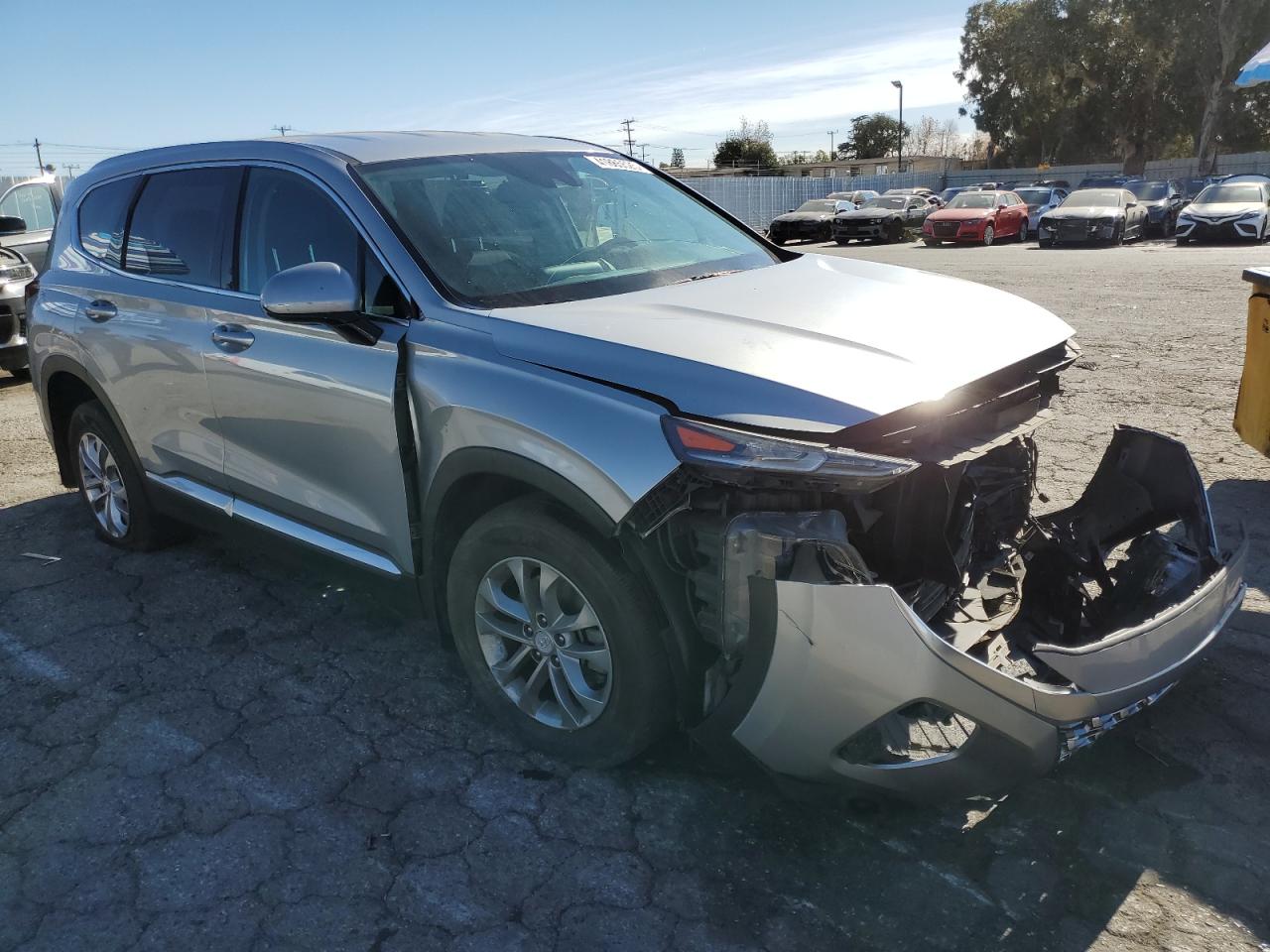 2020 Hyundai Santa Fe VIN 5NMS33AD6LH292339 Copart auction photo, front end / minor dent/scratches damage thumbnail 4