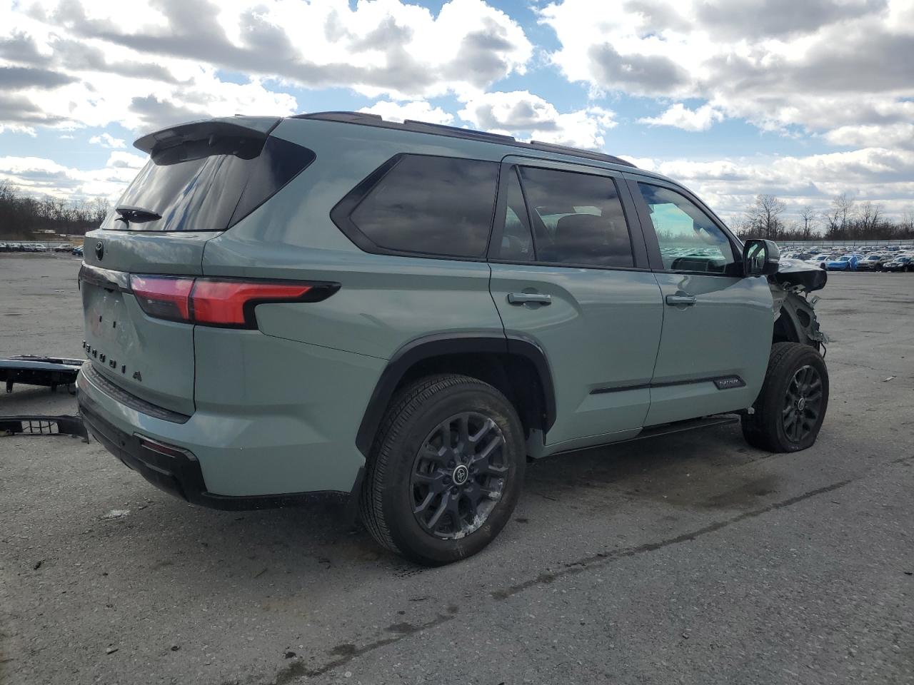 2024 Toyota Sequoia VIN 7SVAAABA6RX027341 Copart auction photo, front end / side damage thumbnail 3