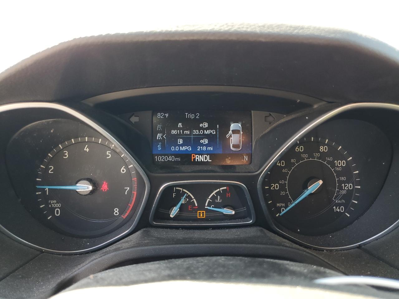 2016 Ford Focus VIN 1FADP3F25GL348897 Copart auction photo, rear end damage thumbnail 9