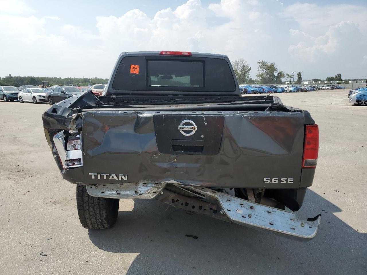 2005 Nissan Titan VIN 1N6BA07A05N521165 Copart auction photo, rear end / front end damage thumbnail 6
