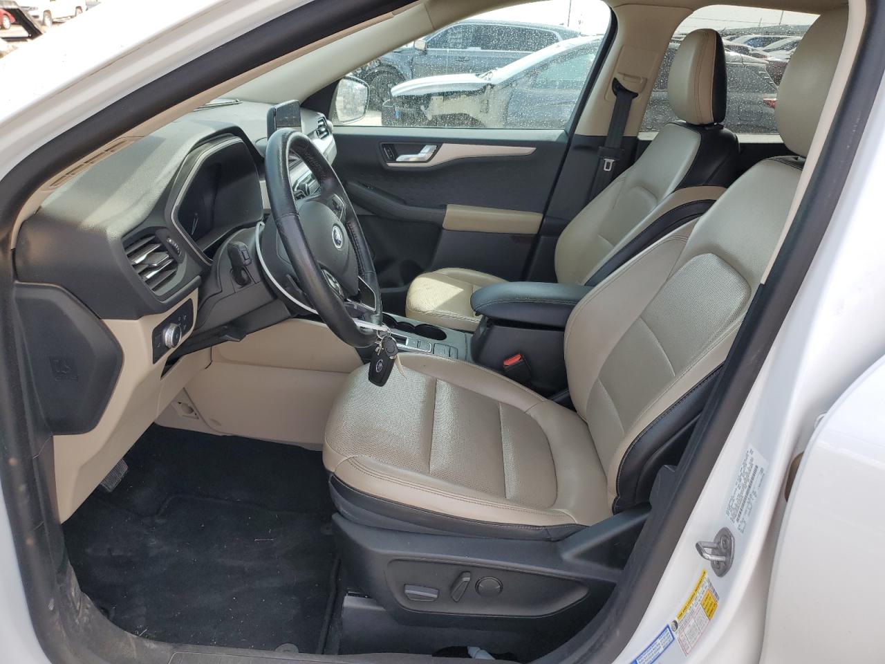 2020 Ford Escape VIN 1FMCU9H9XLUA00296 Copart auction photo, front end / side damage thumbnail 7